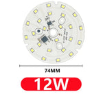Plaque LED Downlight Chip 3W 5W 7W 9W 12W 15W 18W Blanc Gris Circulaire