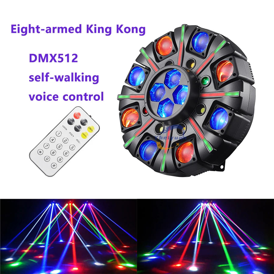 projecteur laser noir effet led rgbw télécommande dmx512 karaoké discothèque