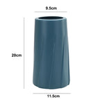 vases décoratifs modernes rayures verticales bleu blanc rose vert pastel minimaliste