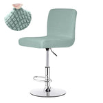 chaise haute moderne tissu carreaux rose gris violet bleu marine beige noir pied rotatif