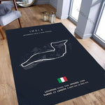 tapis sol noir motif circuit course automobile décoration moderne salon chambre maison