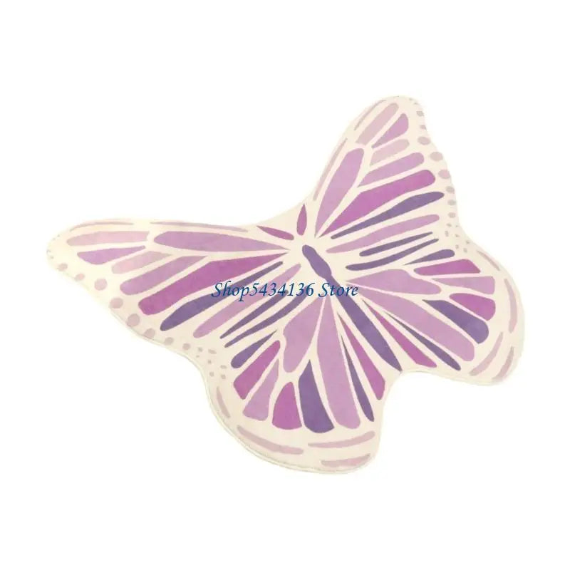 tapis moderne décoratif motif papillon multicolore doux salon chambre coucher maison intérieur