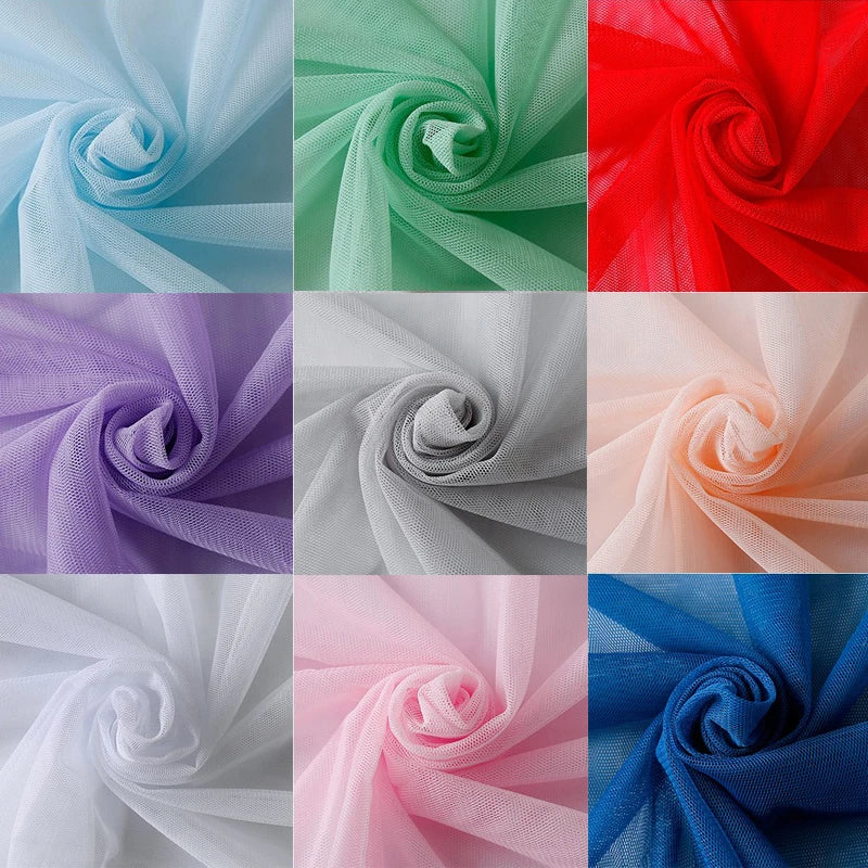 rouleau tulle doux translucide tissu filet décoration mariage rideau voile décoratif 10 mètres 160