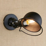 lampe murale rétro LED bras articulé noir doré industrielle éclairage chambre salon étude