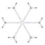 sangles élastiques ajustables clips métalliques maintien draps lit noir modernes 70cm 280cm