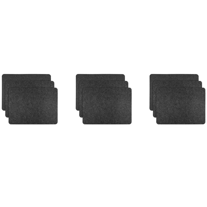 tapis protection antidérapant adhésif résistance chaleur moderne cuisine noire 45x30cm feutre