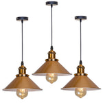 lampe suspendue industrielle conique noire dorée éclairage salon chambre éclairage intérieur E27 adaptable
