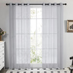 rideau moderne blanc transparent polyester 100% salon chambre