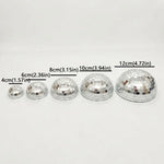 décoration murale moderne stickers disco argentés miroirs brillants adhésifs 4cm 6cm 8cm 10cm 12cm