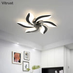 plafonnier moderne or noir feuilles stylisées led télécommande flux lumineux 2000 82000 tension 110