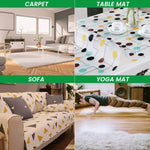 tapis anti dérapant sous couche imperméable texture maillée adhésif beige clair sol dur utilitaire