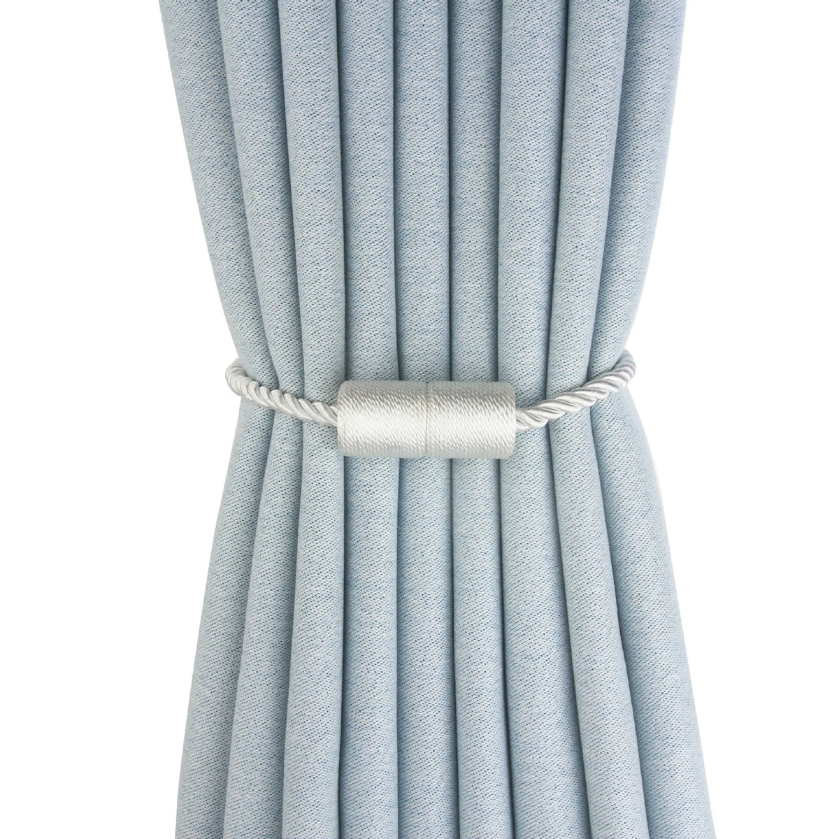 rubans rideau modernes bleu clair gris noir doré adhésifs tissés lisses 5in large 47cm