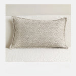 coussins décoratifs géométriques polyester 100% nordique contemporain beige gris clair 30x50cm
