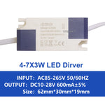 driver led blanc bleu moderne constant current 3w 30w 85 265v