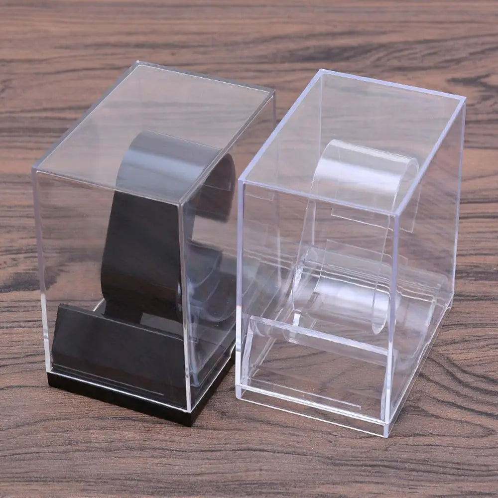 support rouleau papier toilette adhésif moderne transparent légèrement opaque sans motif