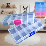 boîte compartiments transparente velours pratique moderne poignées couleurs organisation bijoux pièces vis