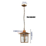 lampe suspendue pendentif noir bronze transparent classique salon chambre étanche antirouille