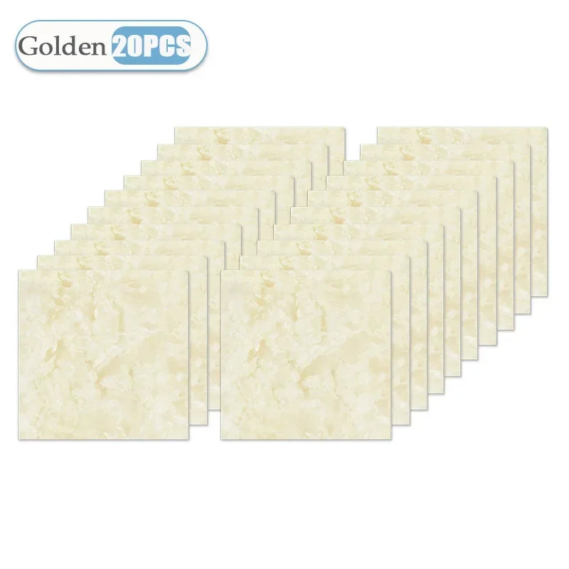 carrelage marbré blanc gris moderne adhésif résistant eau pvc pet xpe 30x30cm