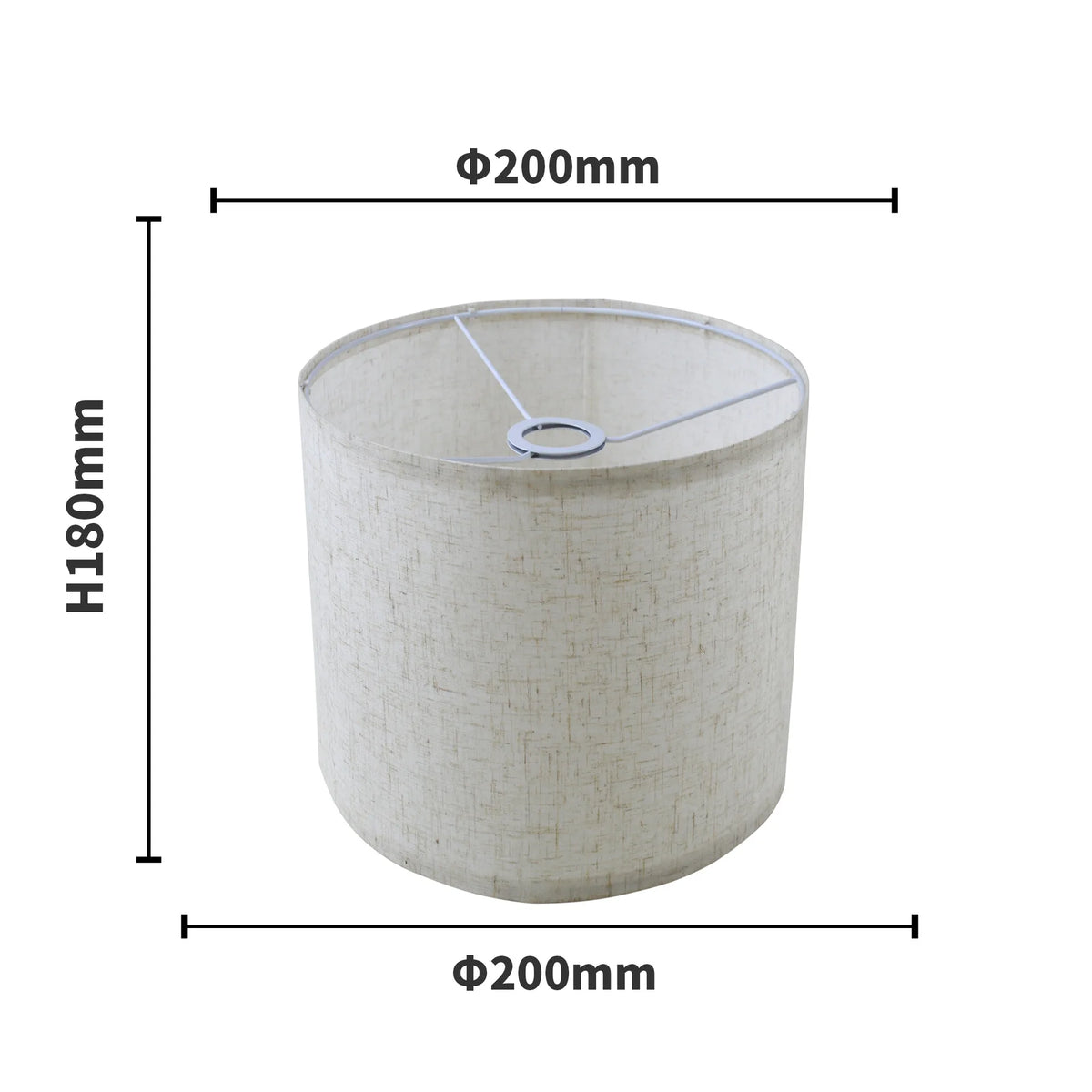 abat jour gris moderne toile lin lampes table facile assembler