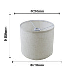 abat jour gris moderne toile lin lampes table facile assembler