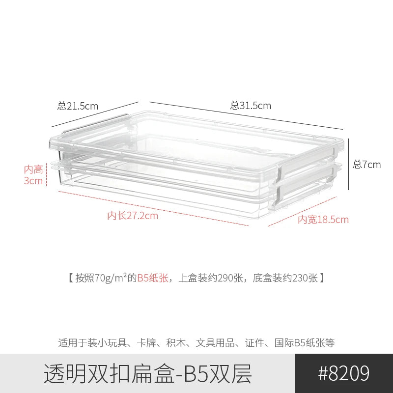 boîtes rangement transparentes pliables moderne poignées blanches stockage papier scrapbooking réutilisables organisateur respectueux environnement