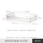 boîtes rangement transparentes pliables moderne poignées blanches stockage papier scrapbooking réutilisables organisateur respectueux environnement