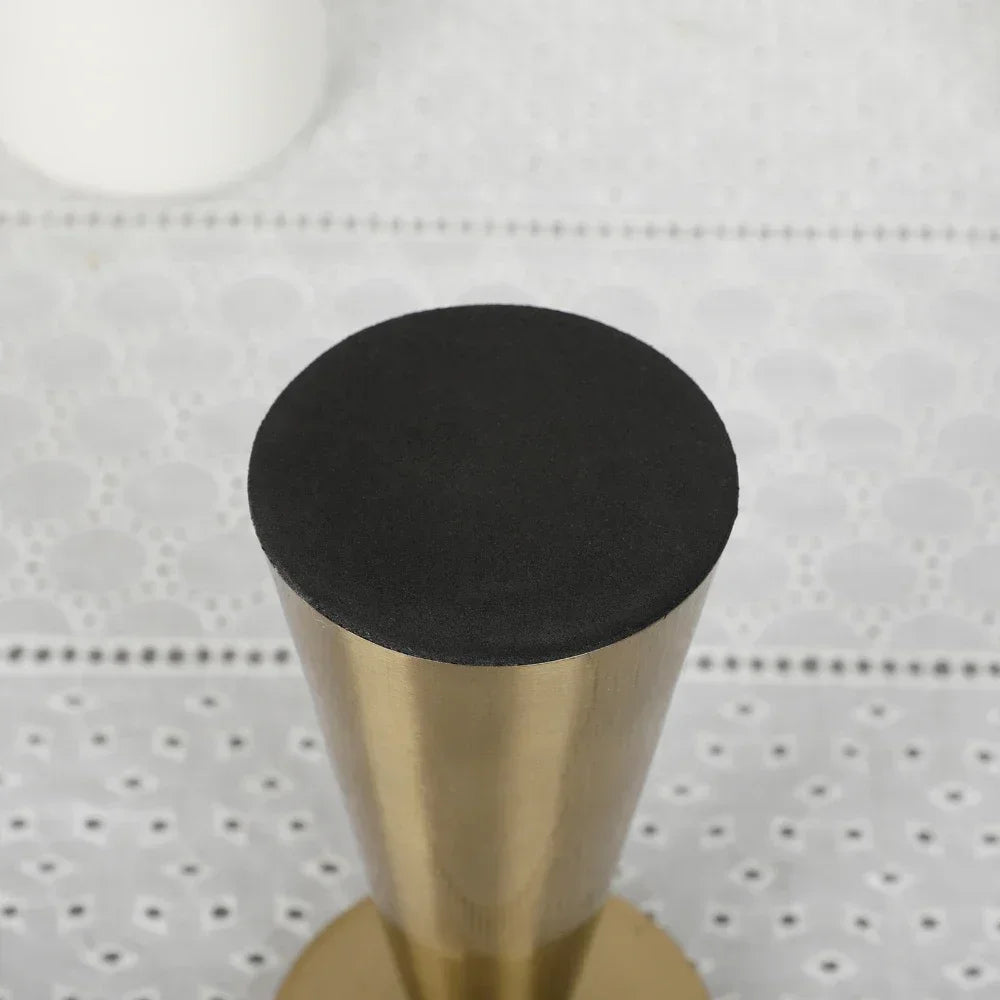 supports bougie moderne or bougies fleurs séchées vase céramique blanc deco intérieure valentin mariage