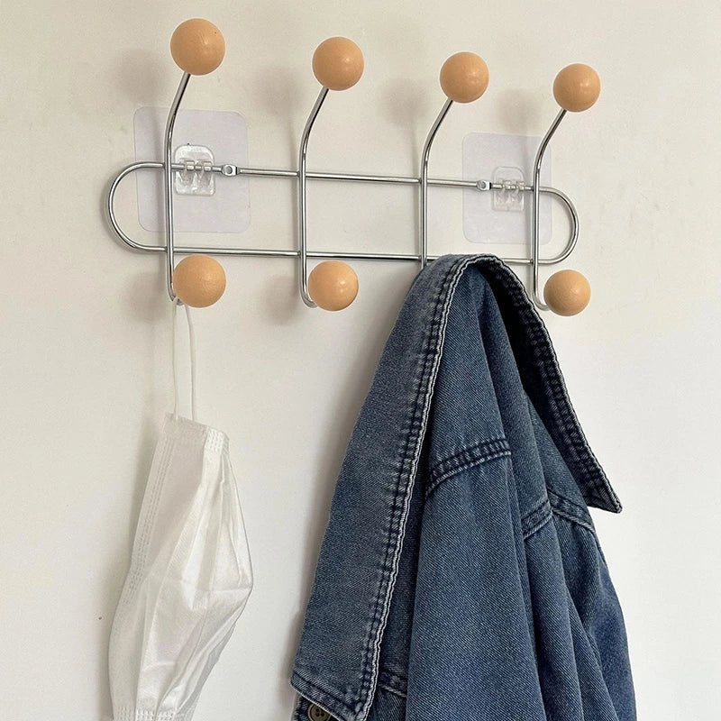 porte sacs mural moderne sacs tissu clips transparents rangement maison