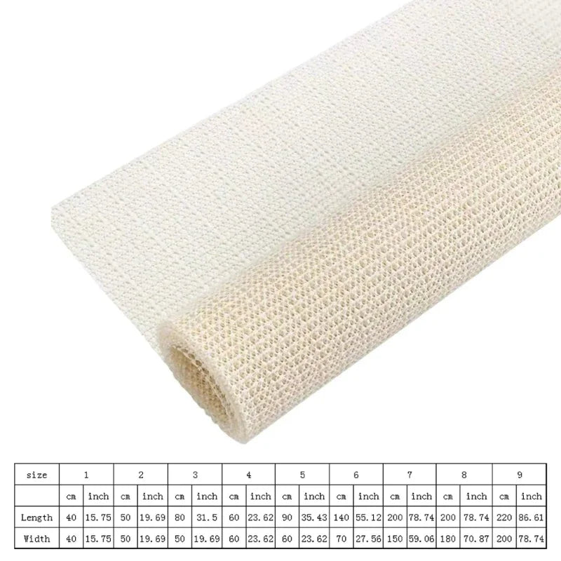 tapis tressé alvéolaire protection matelas crème minimaliste 40x40cm 50x50cm 50x80cm 60x60cm 70x140cm
