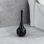 brosse wc moderne or argent noir texture martelée cache brosse grille salon élégant