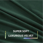 rideau velours vert foncé opaque moderne panneau polyester salon chambre coucher