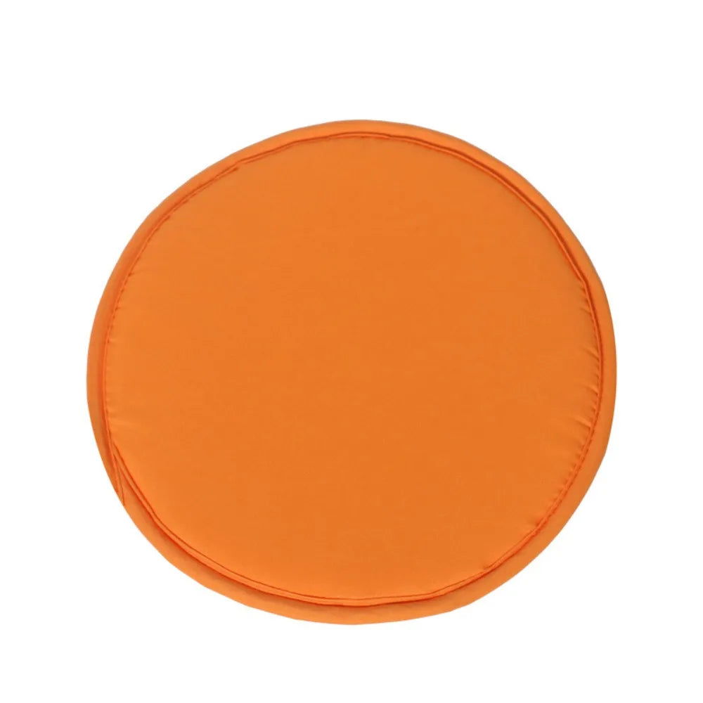 coussin chaise rond 30cm polyester uni moderne marron orange bleu vert rouge gris beige