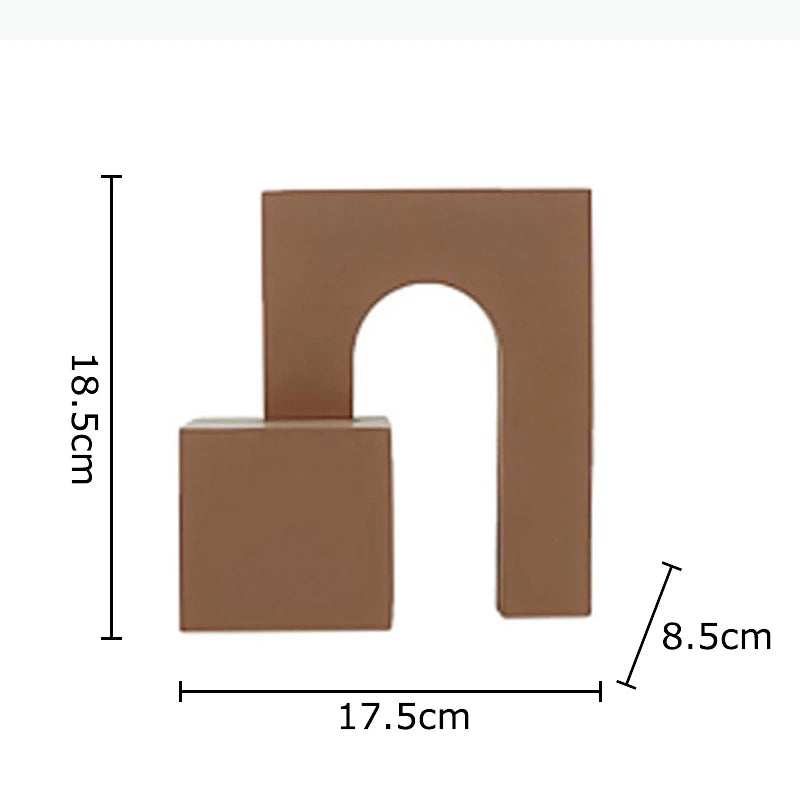 décoration moderne structure géométrique marron clair matéo opaque sans fixation