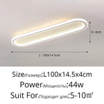 lampe led moderne blanche rectangulaire bord noir éclairage intérieur chambre salon