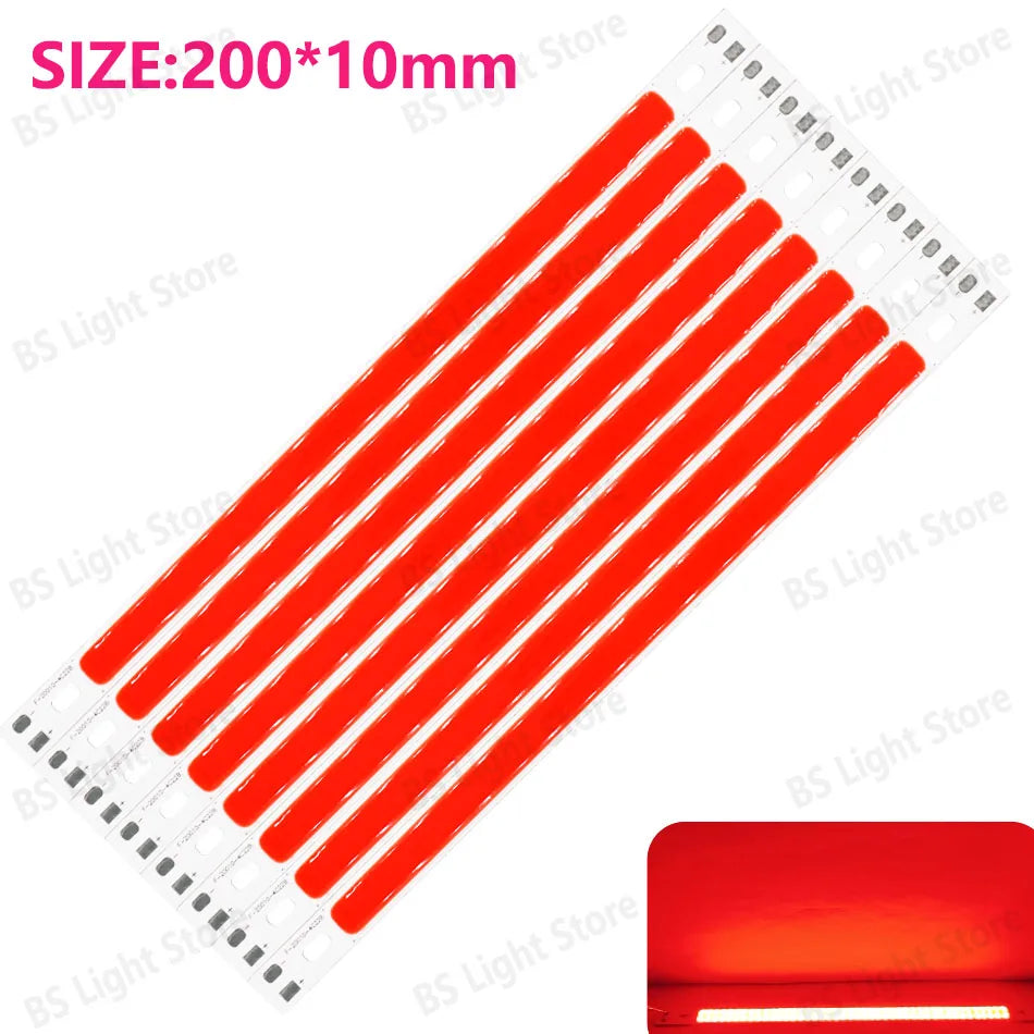 Ruban led jaune rouge vert bleu moderne 12v 12w 200x10mm