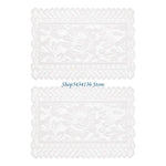 serviettes table dentelle blanc classique opacité réutilisable lavable machine table manger