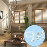 chaîne rideau blanc uniformes moderne clips fixation bouton finition