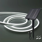 ruban led neon solaire blanc chaud flexible etanche decoration interieur exterieur
