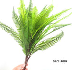 plantes artificielles fougère herbe perse accessoires muraux décoration moderne extérieur intérieur vert brun minimalistes