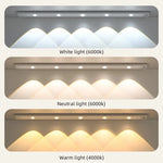 lampe led rechargeable détecteur mouvement adhésif 20cm 30cm 40cm 50cm blanc neutre moderne