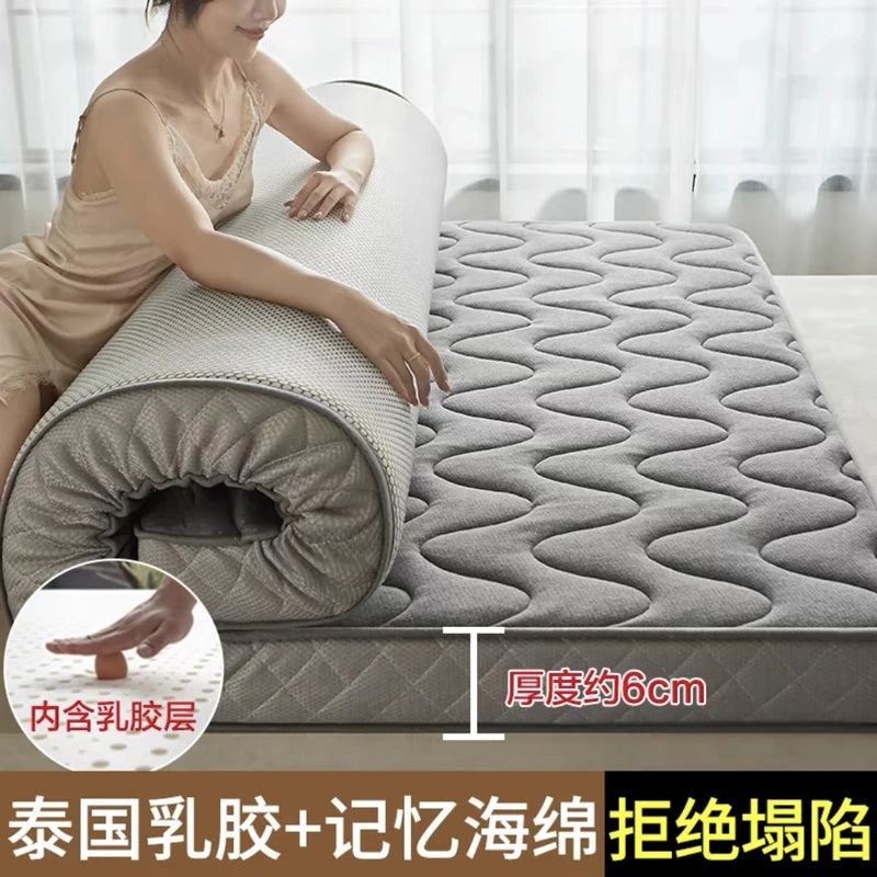 matelas latex gris rayures moderne maison étudiant chambre qualité thoáng mát