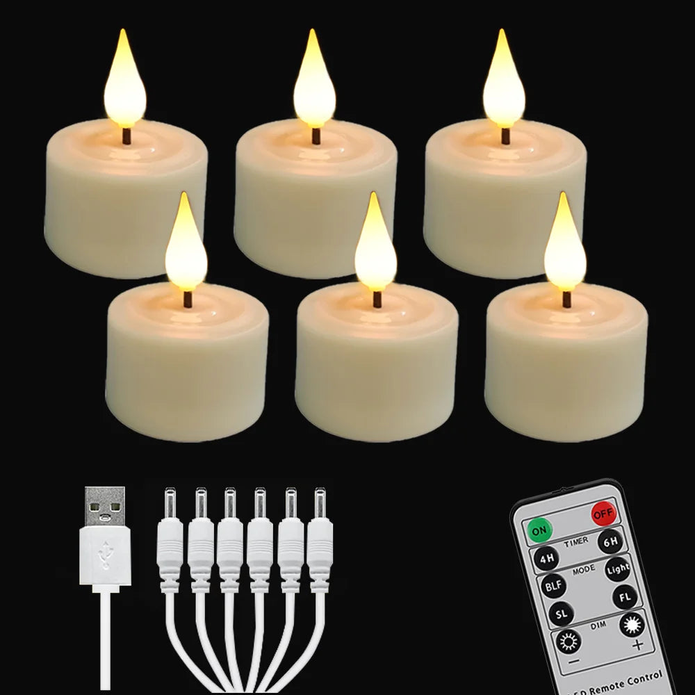bougies led rechargeables blanc modernes télécommande chargeur usb inclusion adhésif minimaliste decorationintérieur