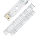 bande lumineuse led blanc imprimée right points noirs moderne clips fixations commandes
