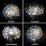 lumière solaire led étoile moderne blanche jardin extérieur decoration ambiancé piedestrail 420led flux lumineux