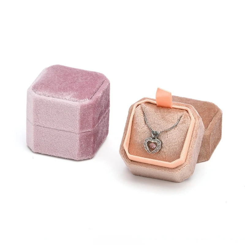boîtes bijoux velours classiques colliers coffrets cadeaux haute qualité anniversaire mariage festival portable
