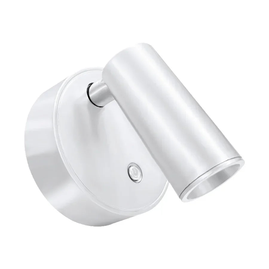 lampe murale rechargeable moderne blanc noir interrupteur tactile led 5v batterie abs