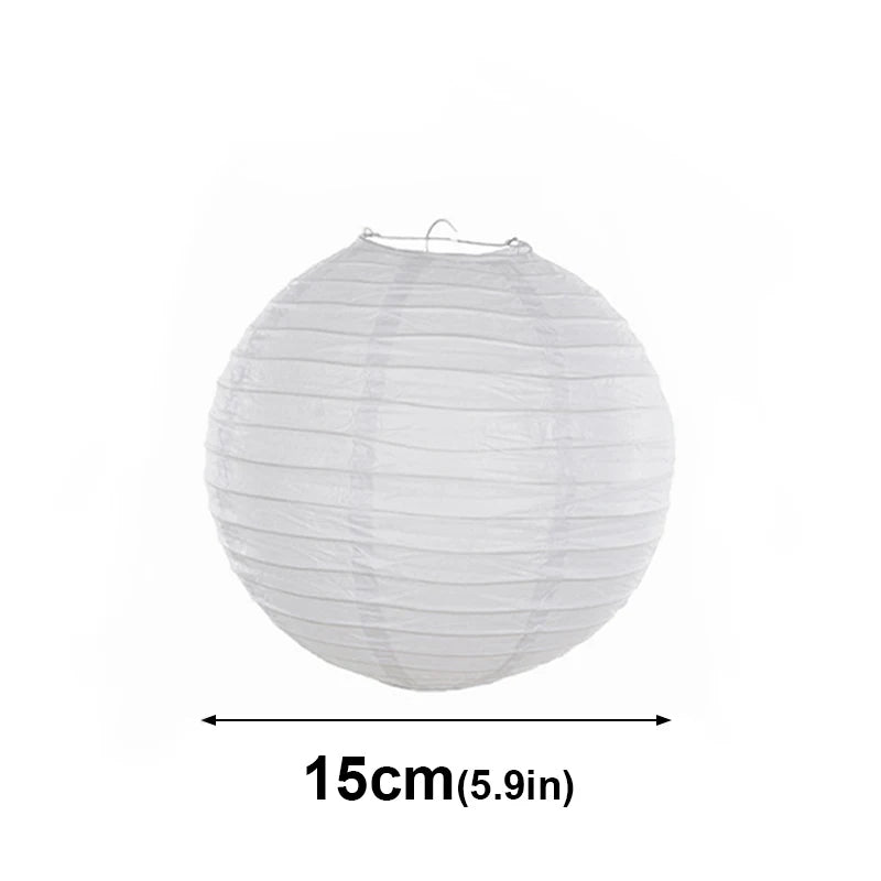 boules papier blanc rayures horizontales modernes mariage anniversaire halloween 20pcs clips