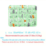 tapis refroidissement animal flocons neige polaire bleu clair moderne double bouchon orifice remplissage sécuritéintérieur