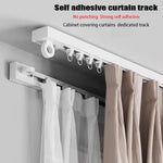 Rail rideau auto adhésif blanc moderne 100cm 150cm 200cm 250cm 300cm 350cm 400cm 50cm