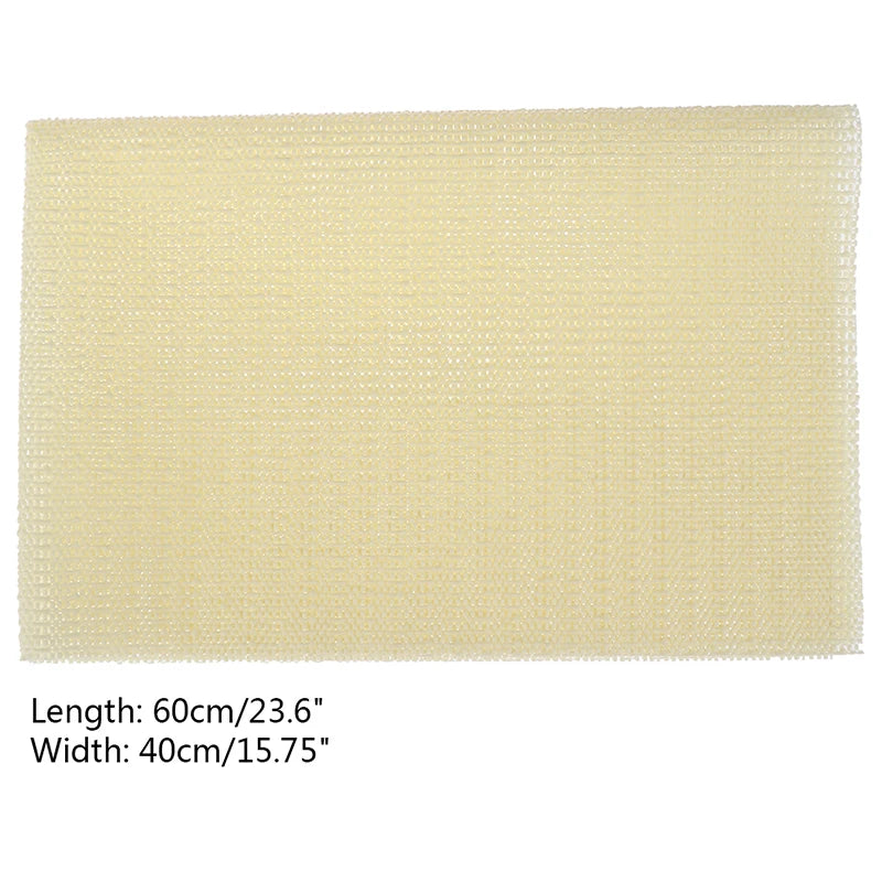 tapis antidérapant structure alvéolaire beige clair salle bain respectueux environnement